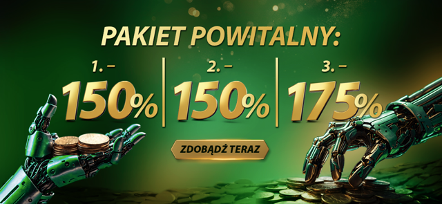 Oferta powitalna do 175% bonusu